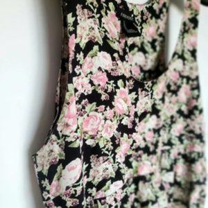 Floral Fit Flare Tank